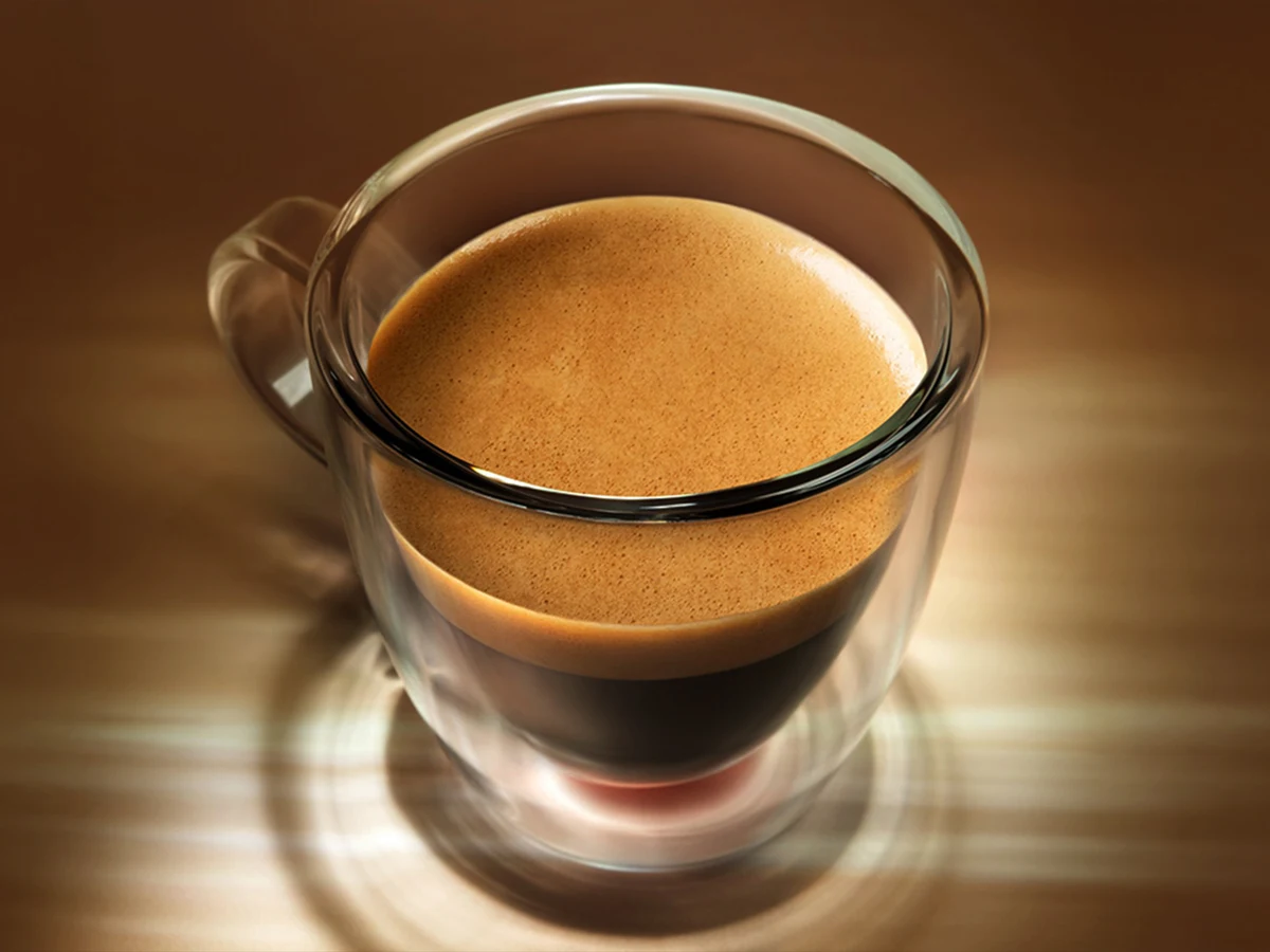 Caffitaly espresso u staklenoj šalici